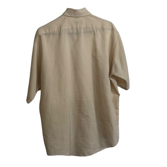 VTG Van Heusen Super Silk Men's Short Sleeve Casual Dress Shirt Neck 17 1/2 READ - Picture 3 of 10